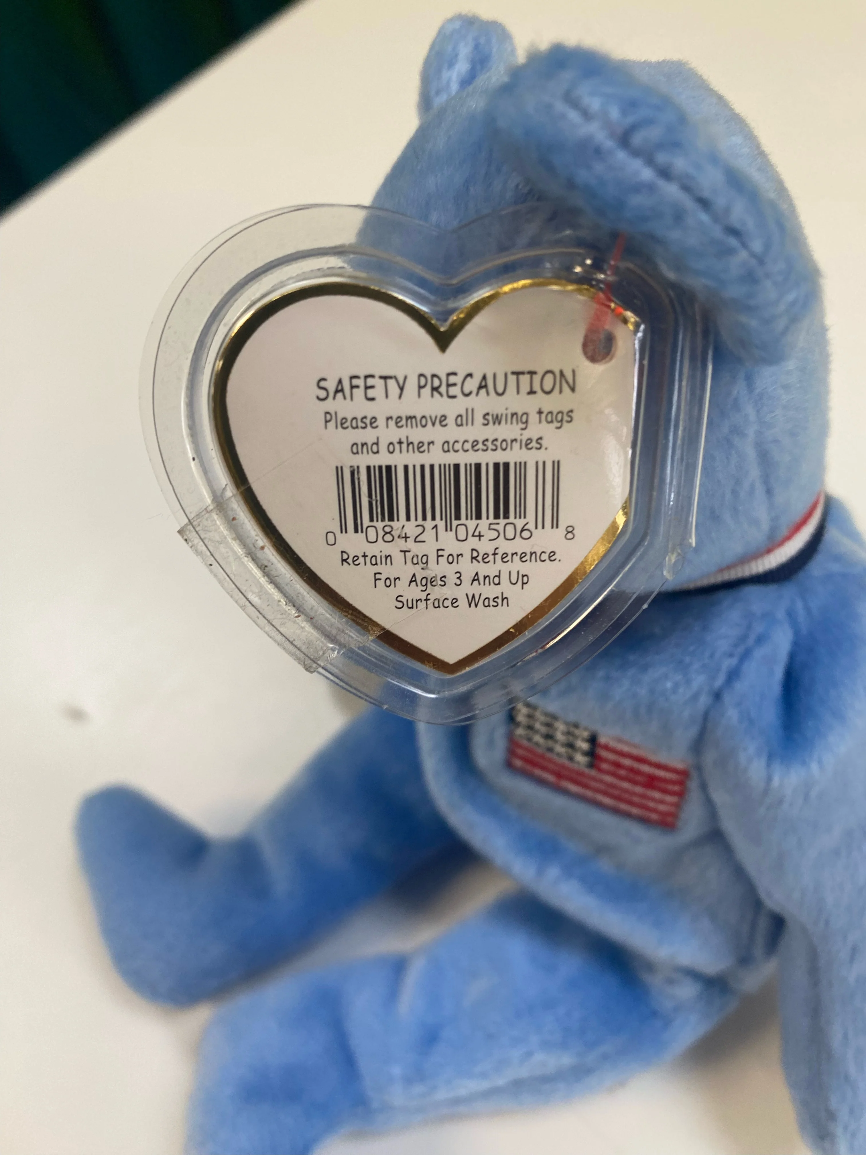 TY Beanie Baby - America the Bear - Blue Variant - Image 5