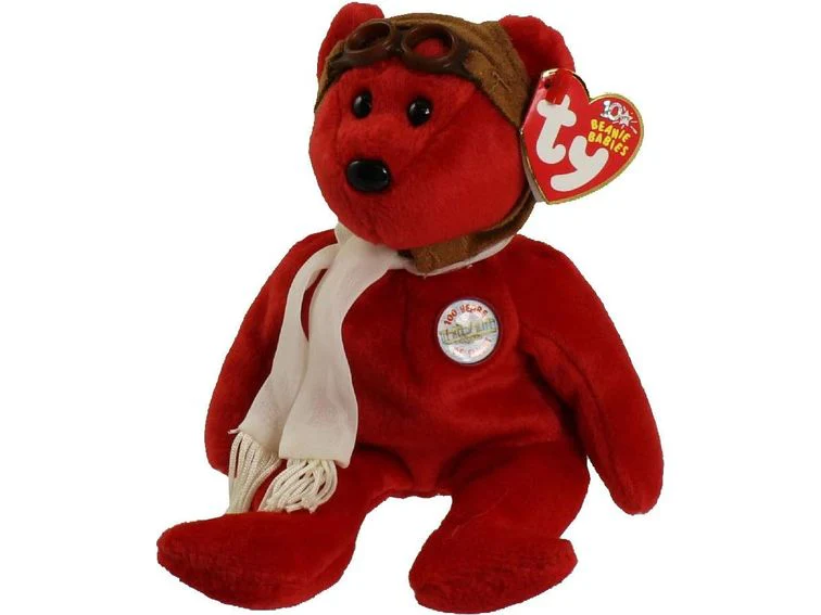 TY Beanie Baby - Bearon the Bear (Red)