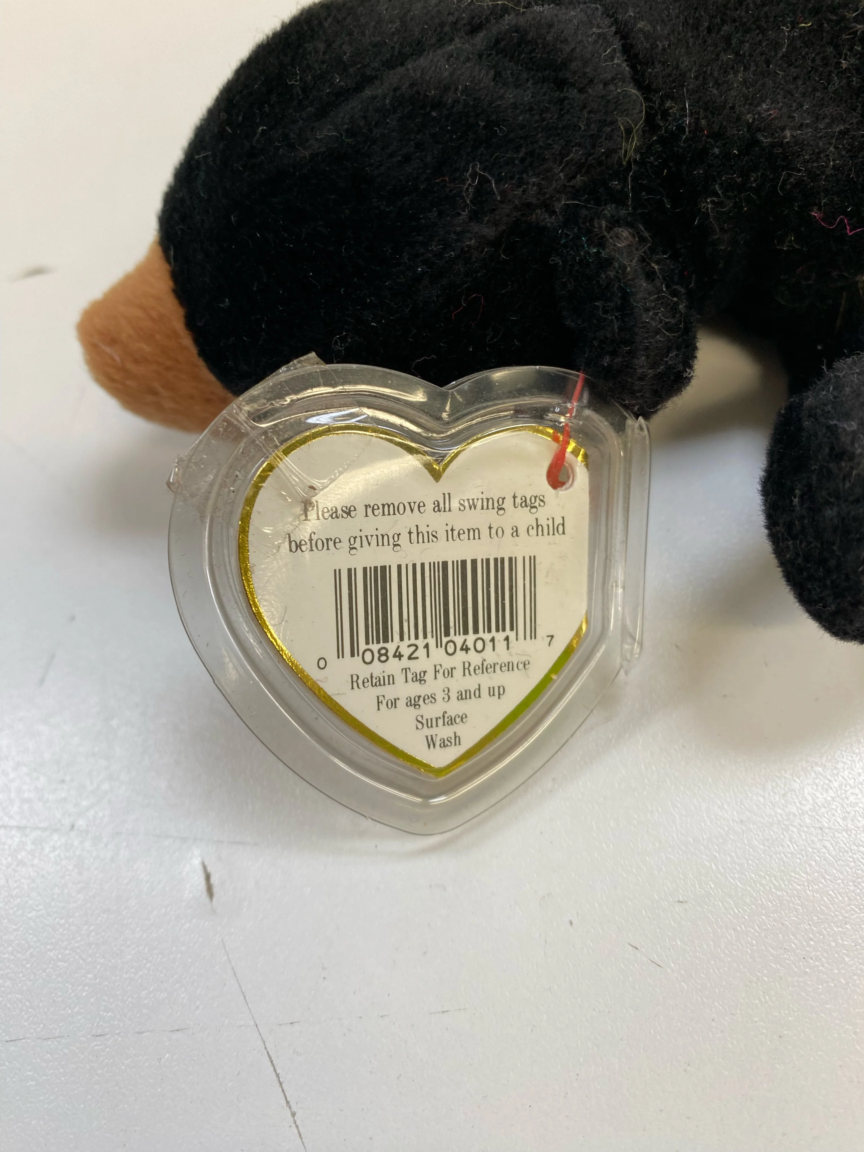 TY Beanie Baby - Blackie the Black Bear - Image 5