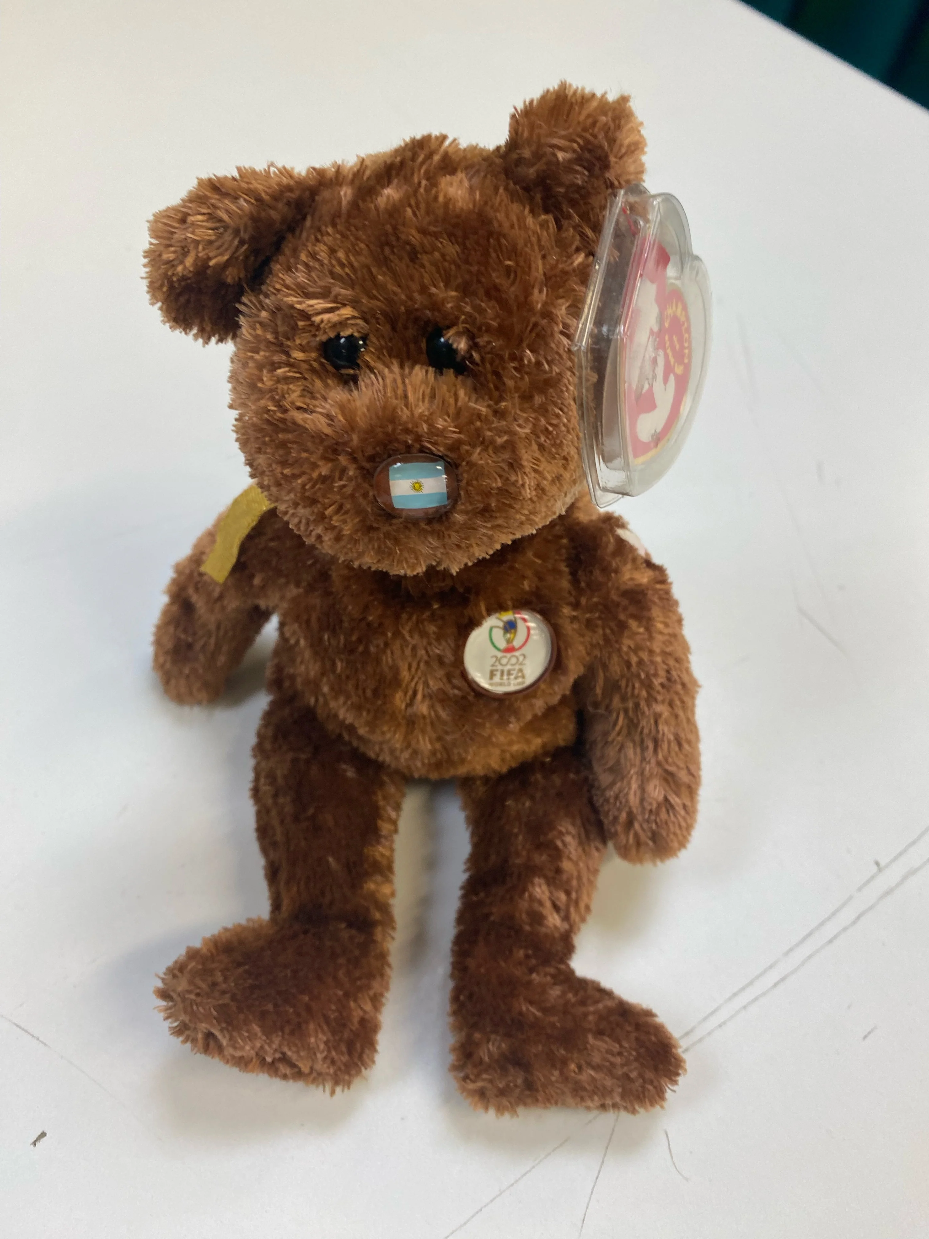 TY Beanie Baby - Champion the FIFA Bear - Argentina - Image 2