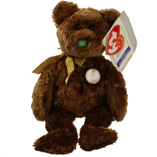 TY Beanie Baby - Champion the FIFA Bear - Brazil