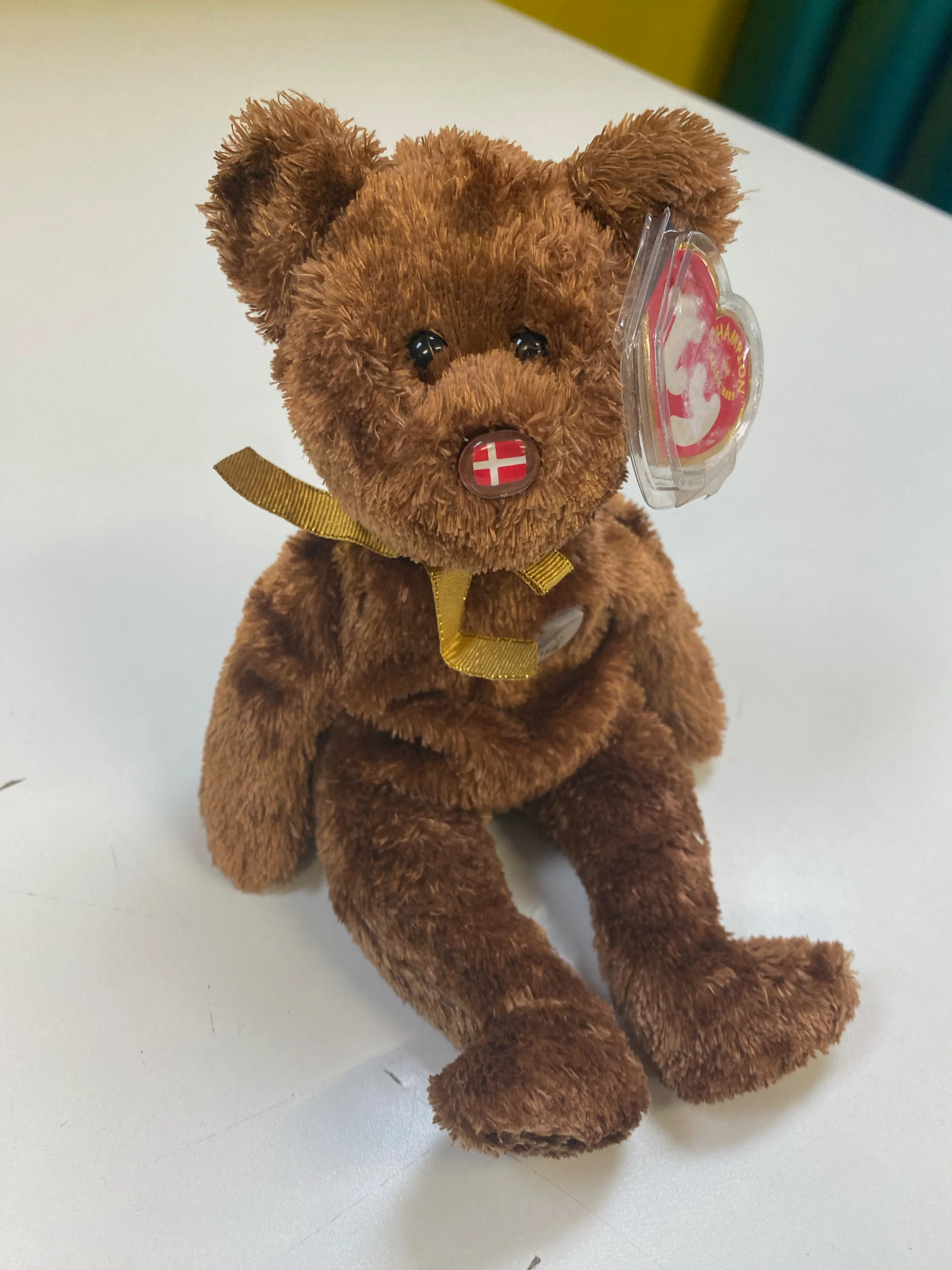 TY Beanie Baby - Champion the FIFA Bear - Denmark - Image 2