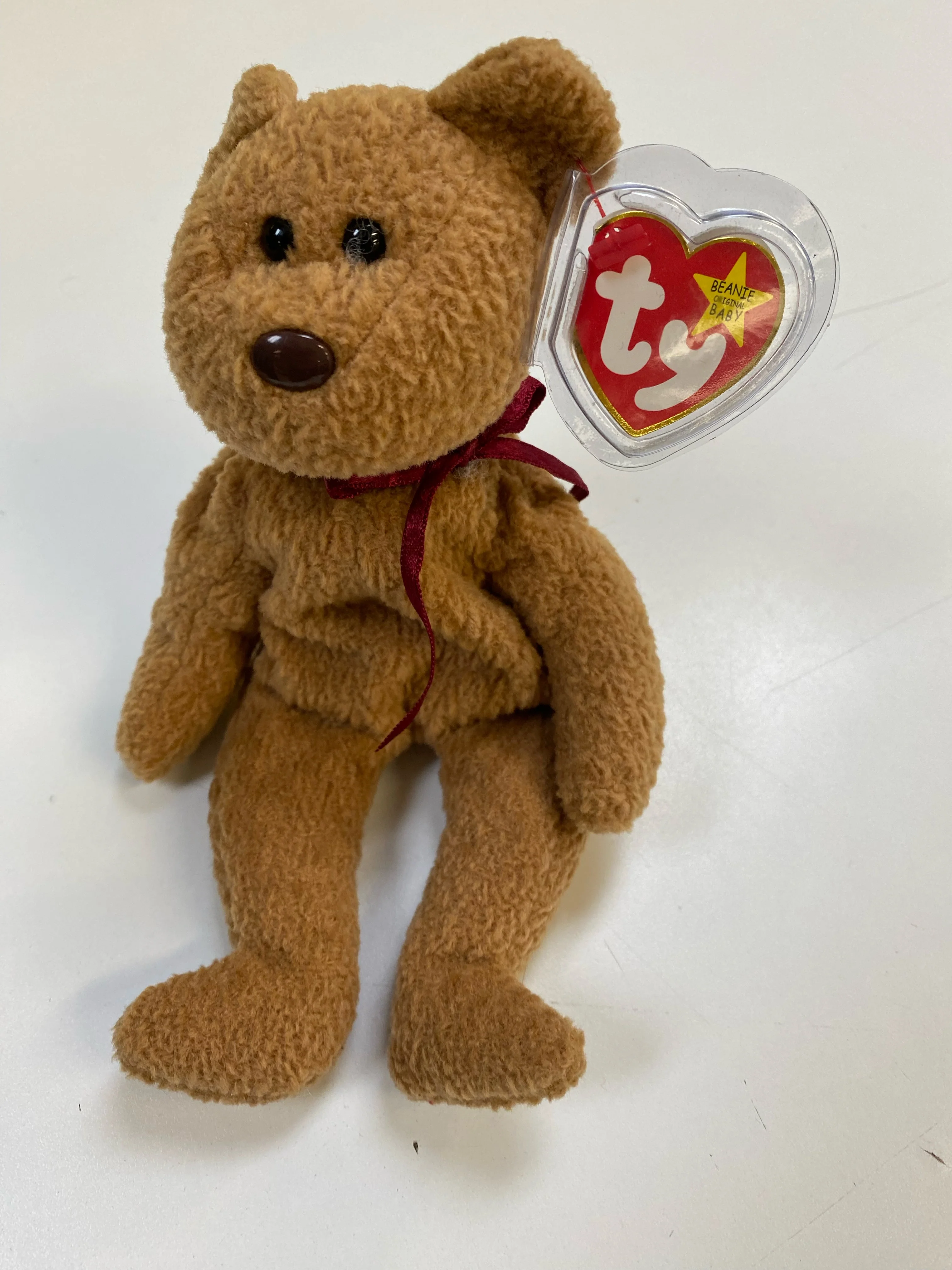 TY Beanie Baby - Curly the Brown Bear - Image 2