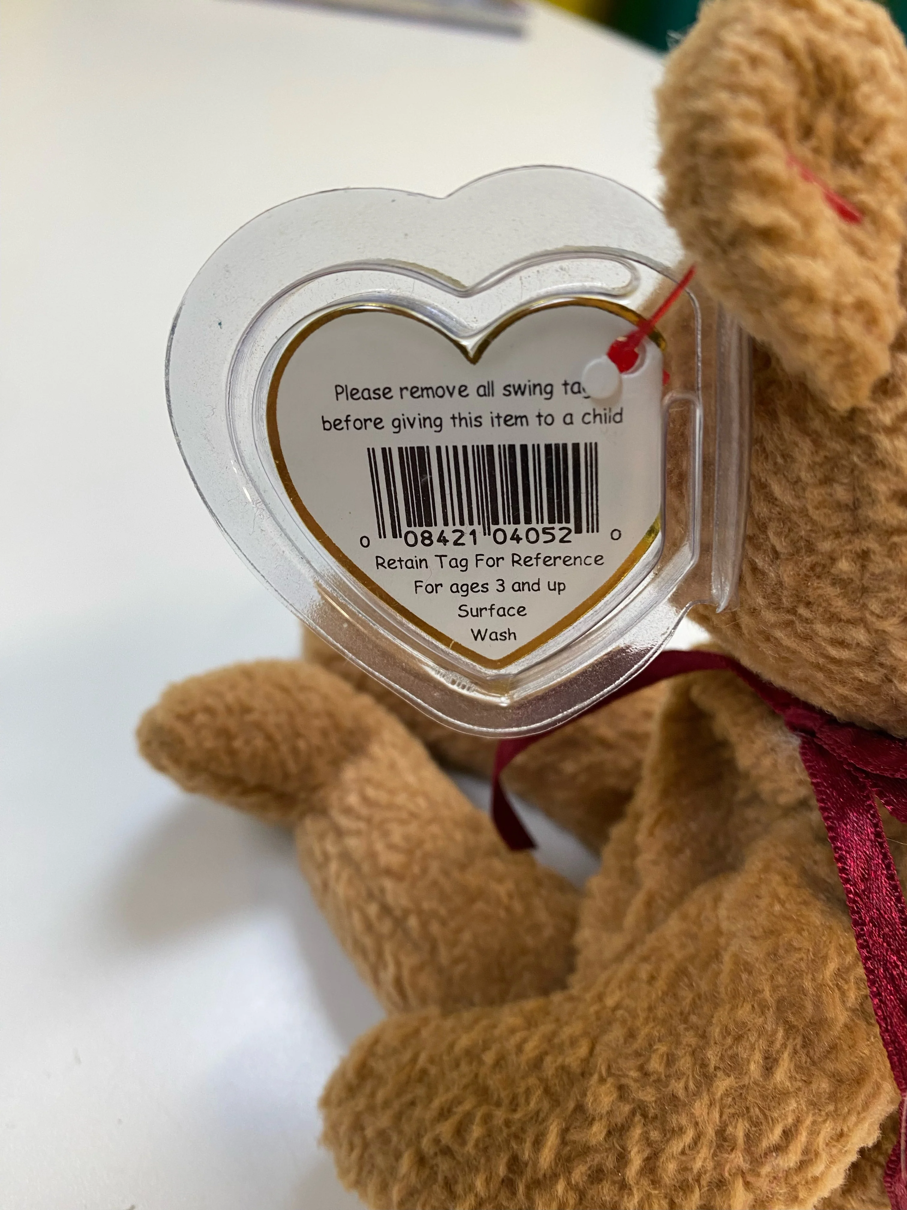 TY Beanie Baby - Curly the Brown Bear - Image 6