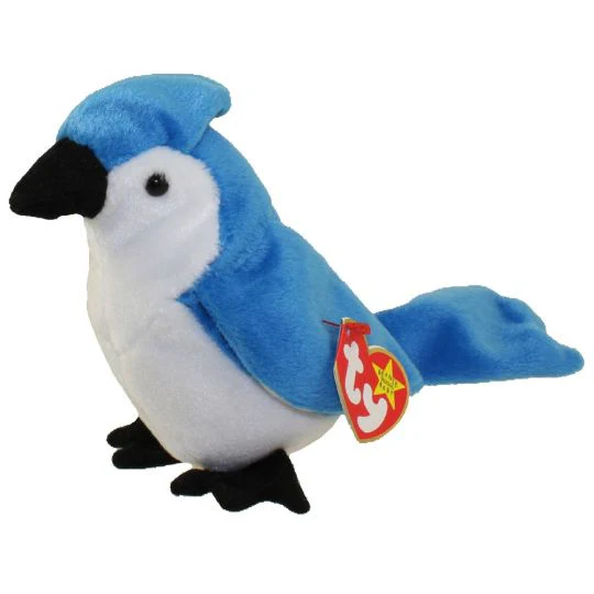 TY Beanie Baby - Rocket the BlueJay Bird