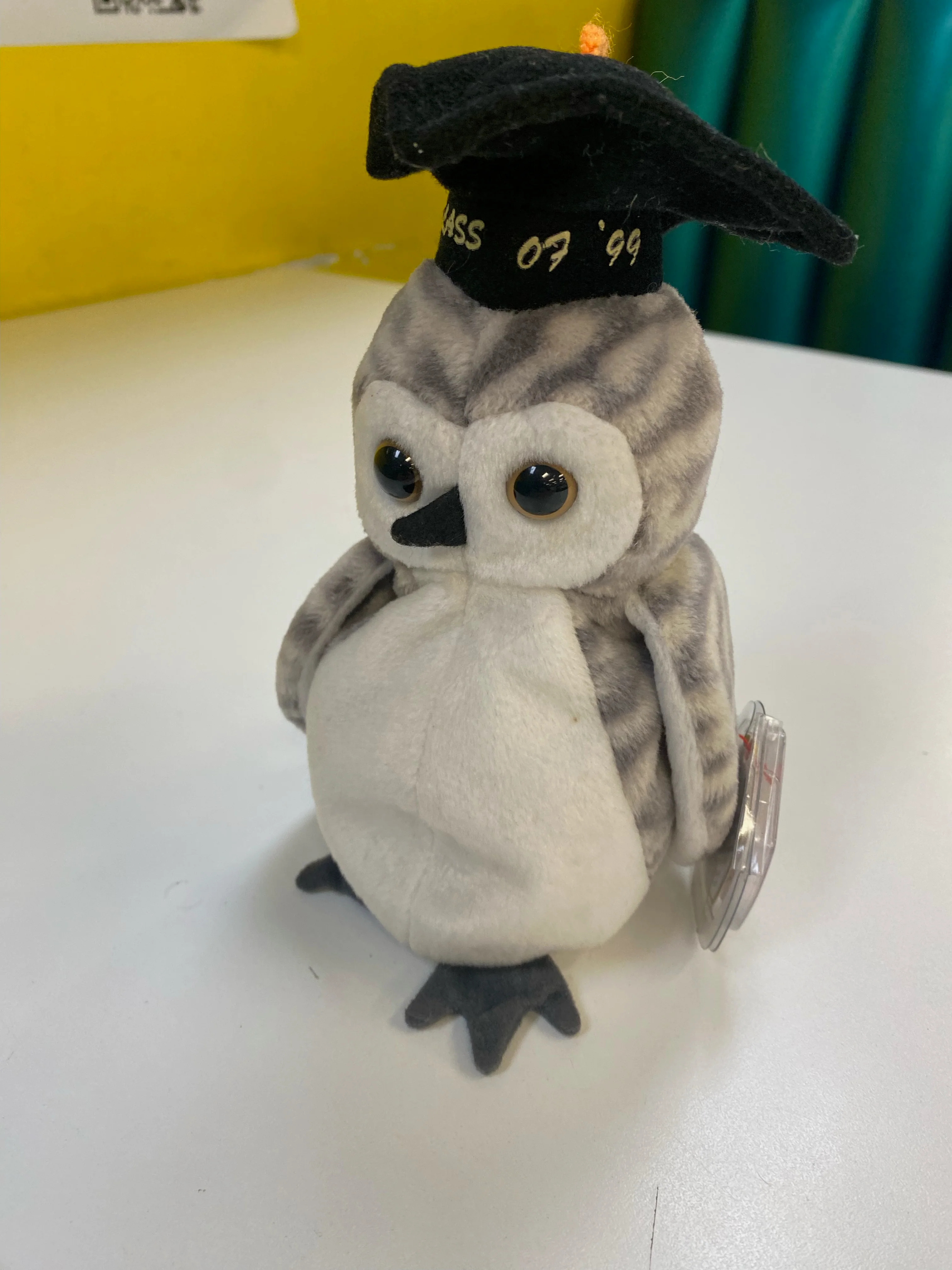 TY Beanie Baby - Wiser the Owl - Class of 1999 - Image 3