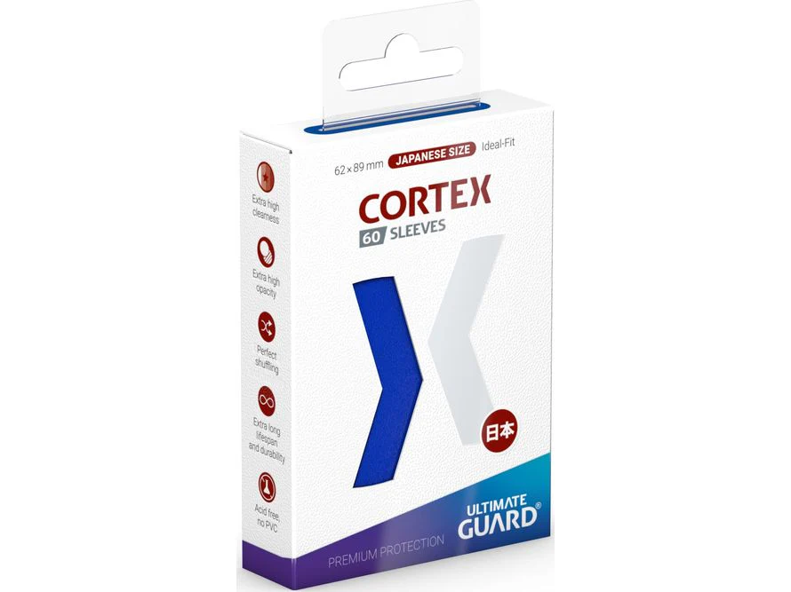 Ultimate Guard - Cortex Sleeves - Japanese Size - Glossy - Blue - 60 Count