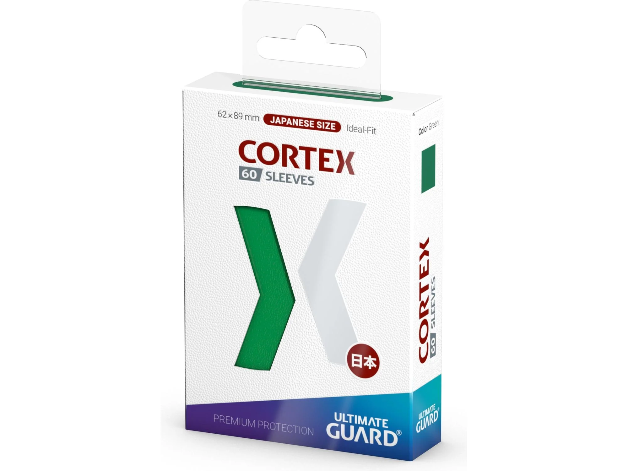 Ultimate Guard - Cortex Sleeves - Japanese Size - Glossy - Green - 60 Count - Image 3