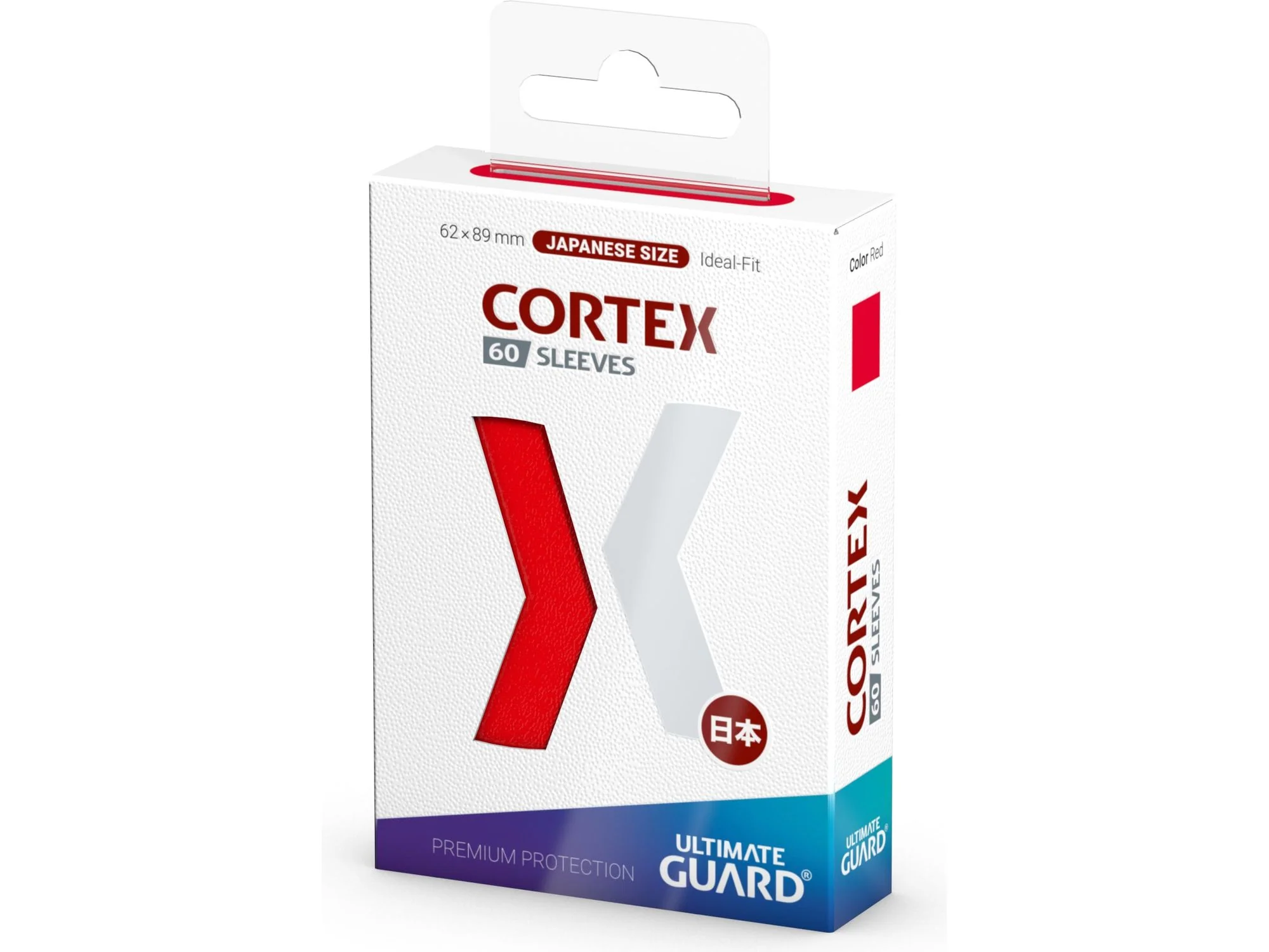 Ultimate Guard - Cortex Sleeves - Japanese Size - Glossy - Red - 60 Count - Image 4