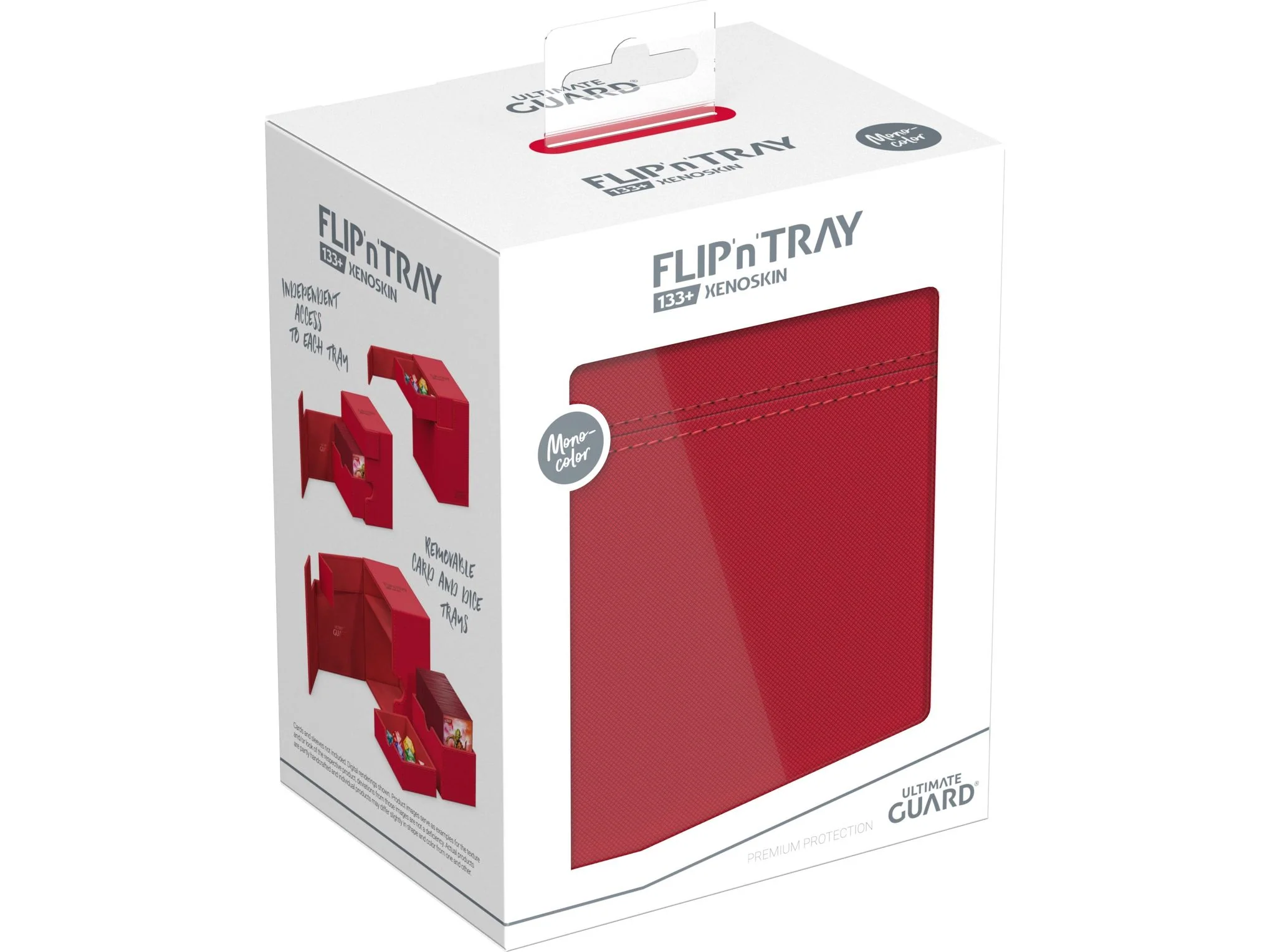 Ultimate Guard - Flip N Tray - Monocolor - Red Xenoskin - 133
