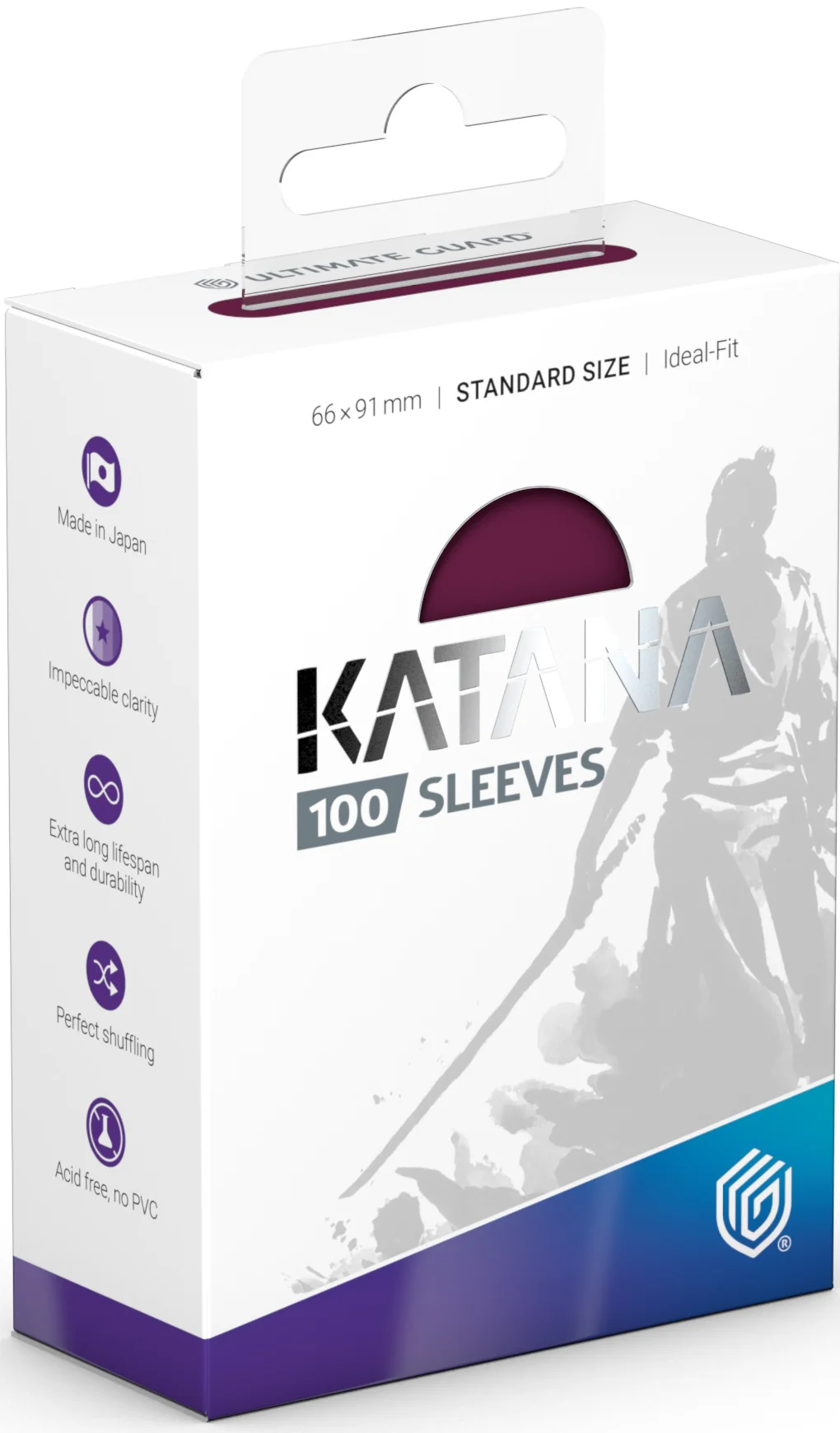 Ultimate Guard - Katana Sleeves - Standard - Radiant Plum - 100 Count
