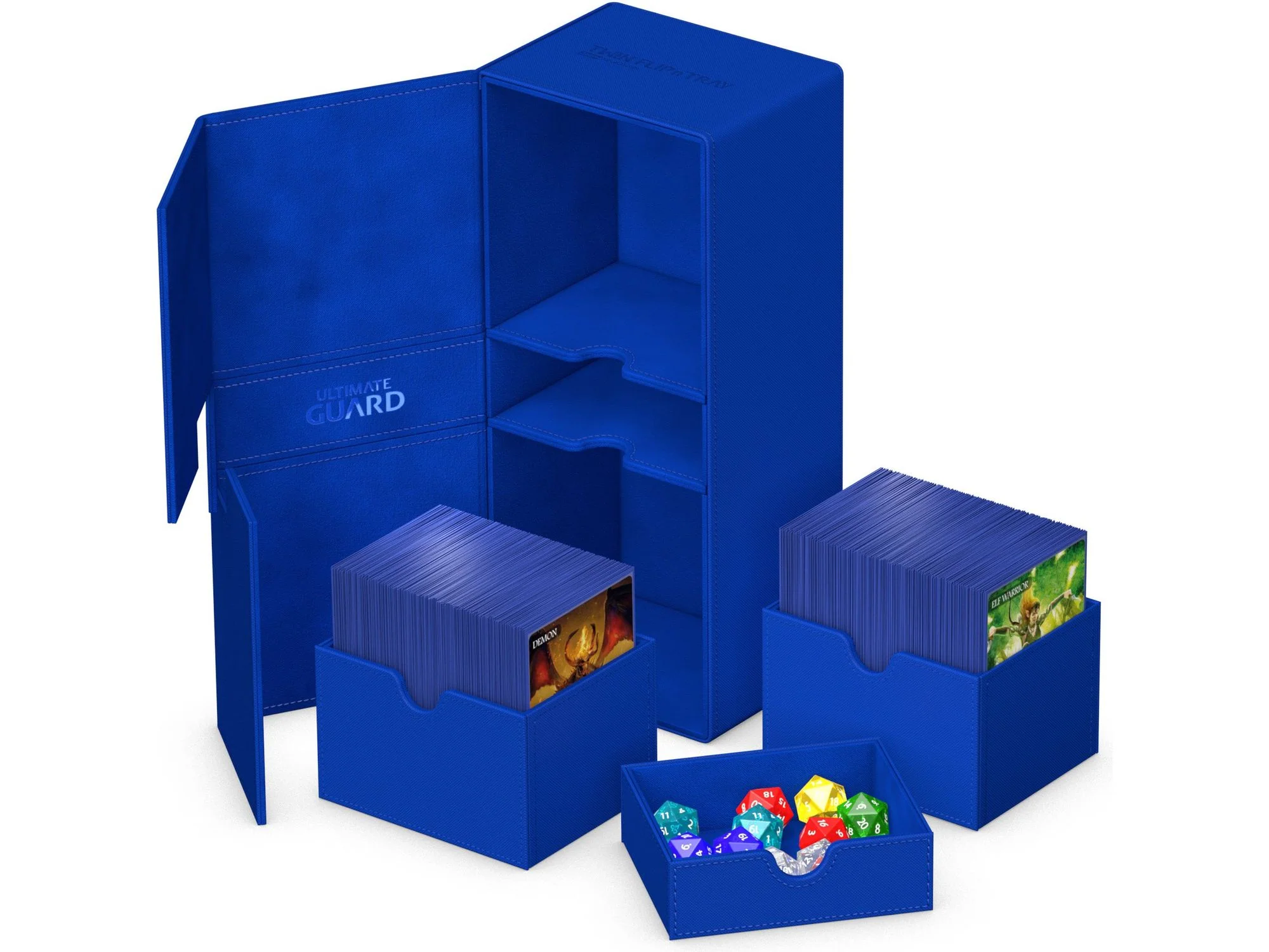 Ultimate Guard - Twin Flip N Tray Deck Case - Monocolor Blue - 266+ - Image 6