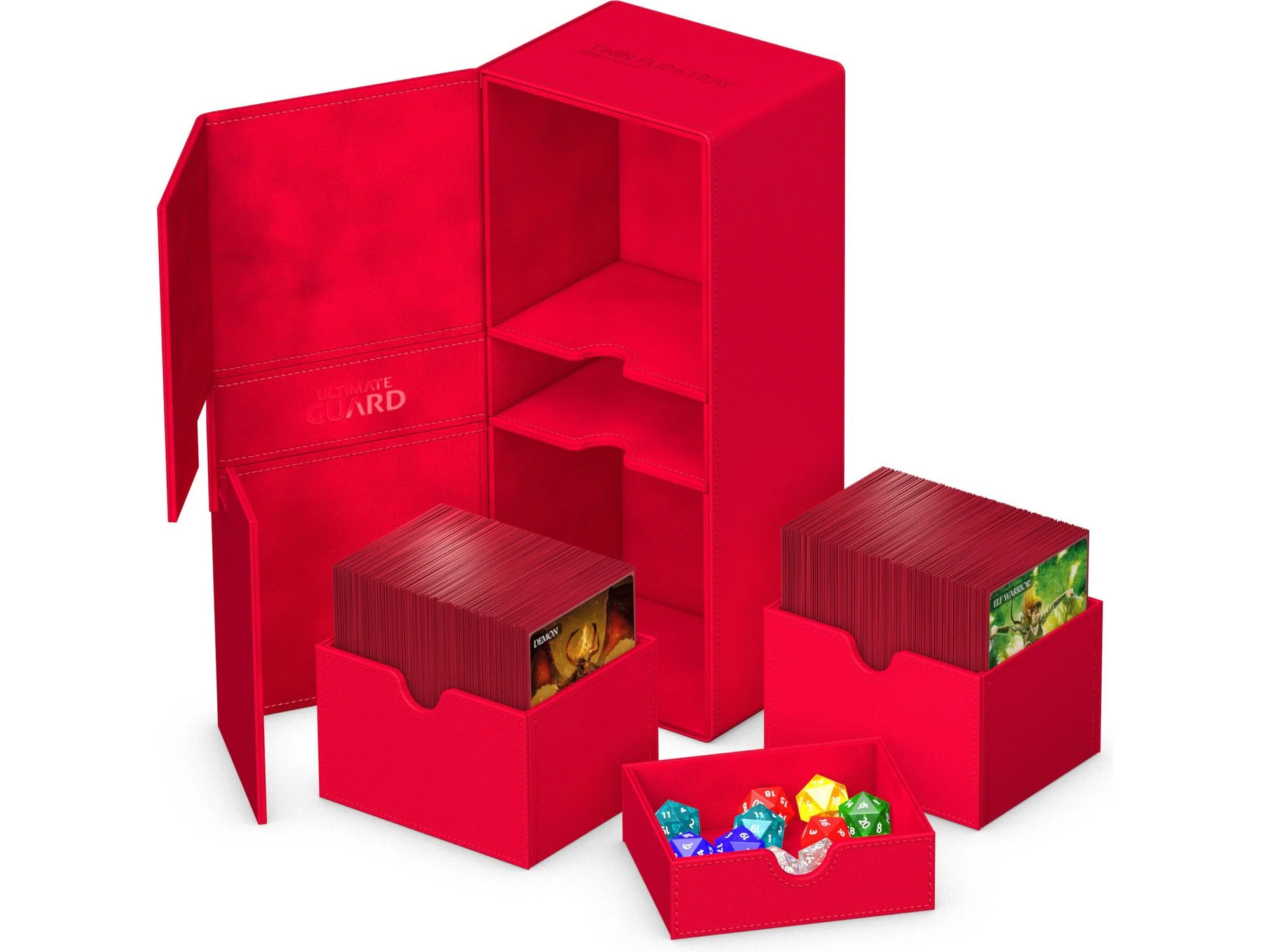 Ultimate Guard - Twin Flip N Tray Deck Case - Monocolor Red - 266+ - Image 5