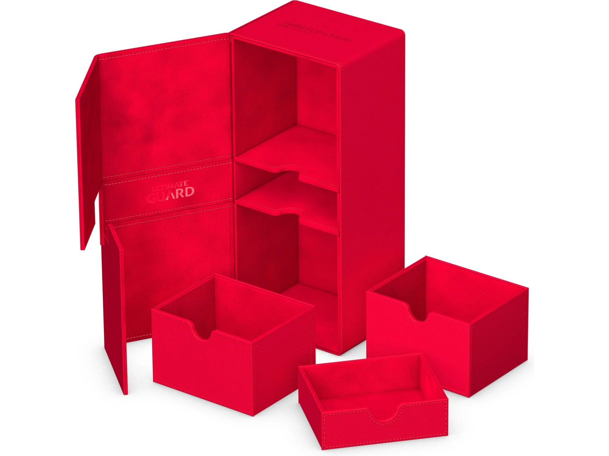 Ultimate Guard - Twin Flip N Tray Deck Case - Monocolor Red - 266+ - Image 6