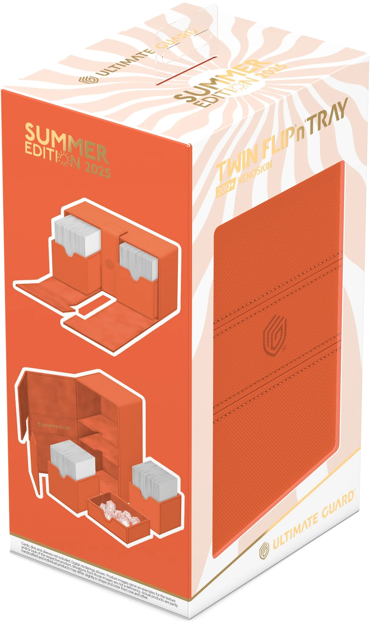 Ultimate Guard - Twin Flip N Tray Deck Case - Peach Xenoskin - Summer Edition 2025 - 200
