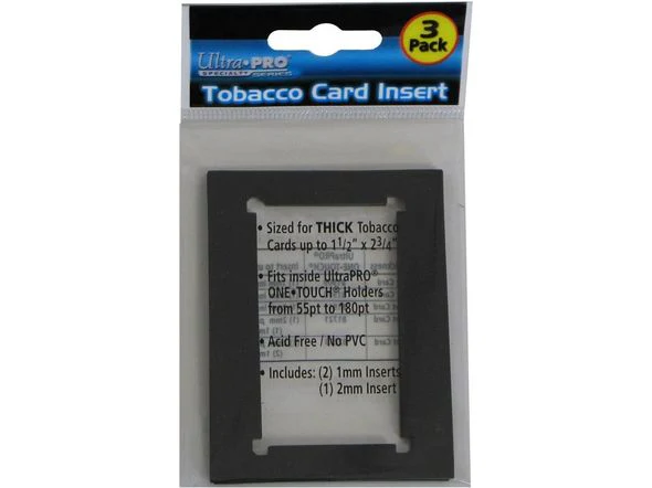 Ultra Pro - Tobacco Card Insert - 1 1/2" x 2 3/4" - Package of 3