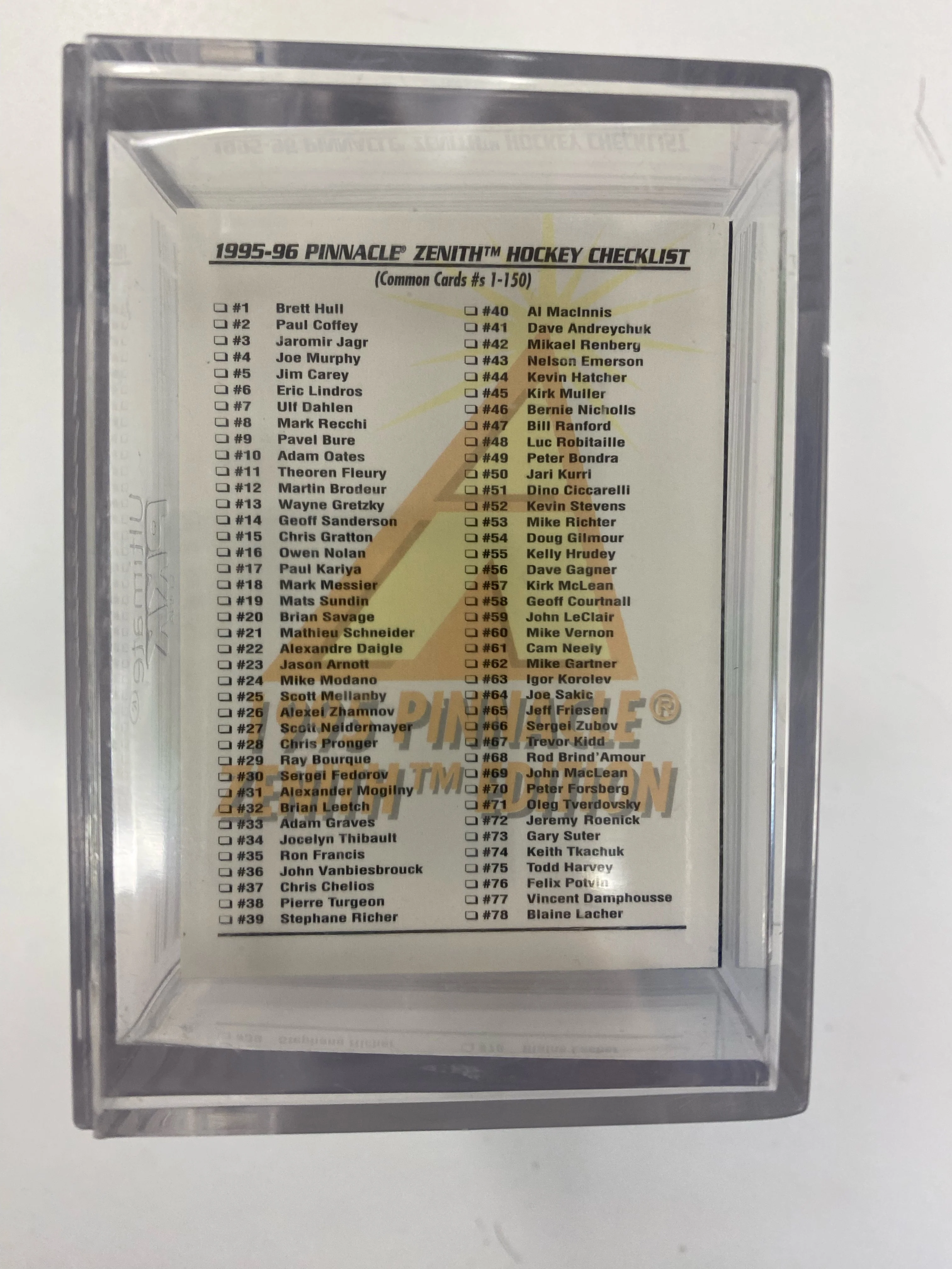 Upper Deck - 1995-96 - Hockey - Pinnacle - Zenith Edition - Collected Set - CS0003 - Image 3