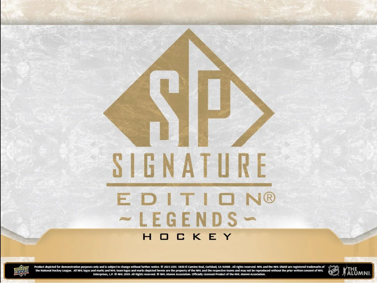 Upper Deck - 2020-21 - Hockey - SP Signature Edition - Legends - Sealed 16 Box Hobby Master Case - Image 5