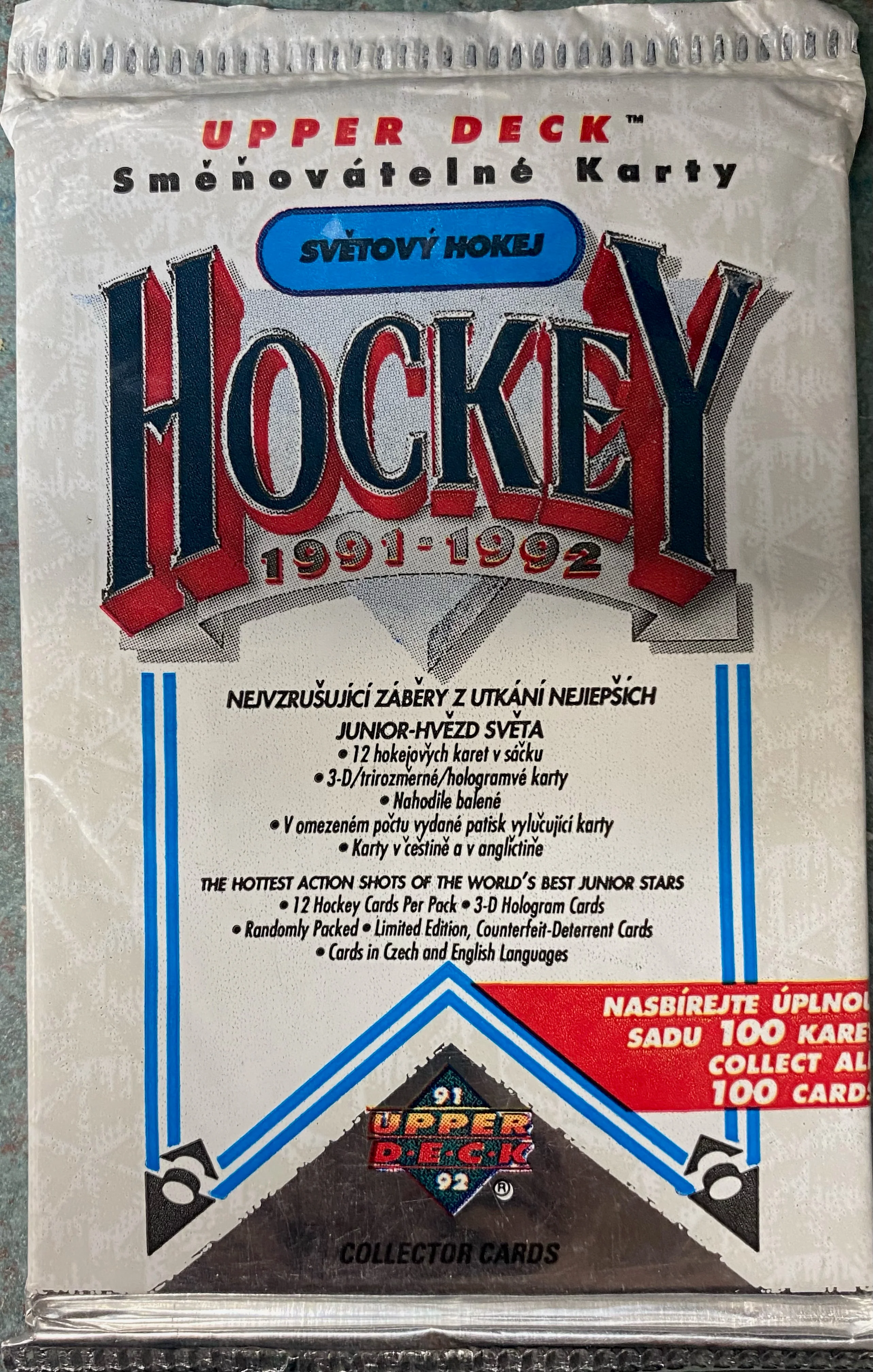 Upper Deck - Hockey - 1991-92 - English & Czech - Hobby Pack