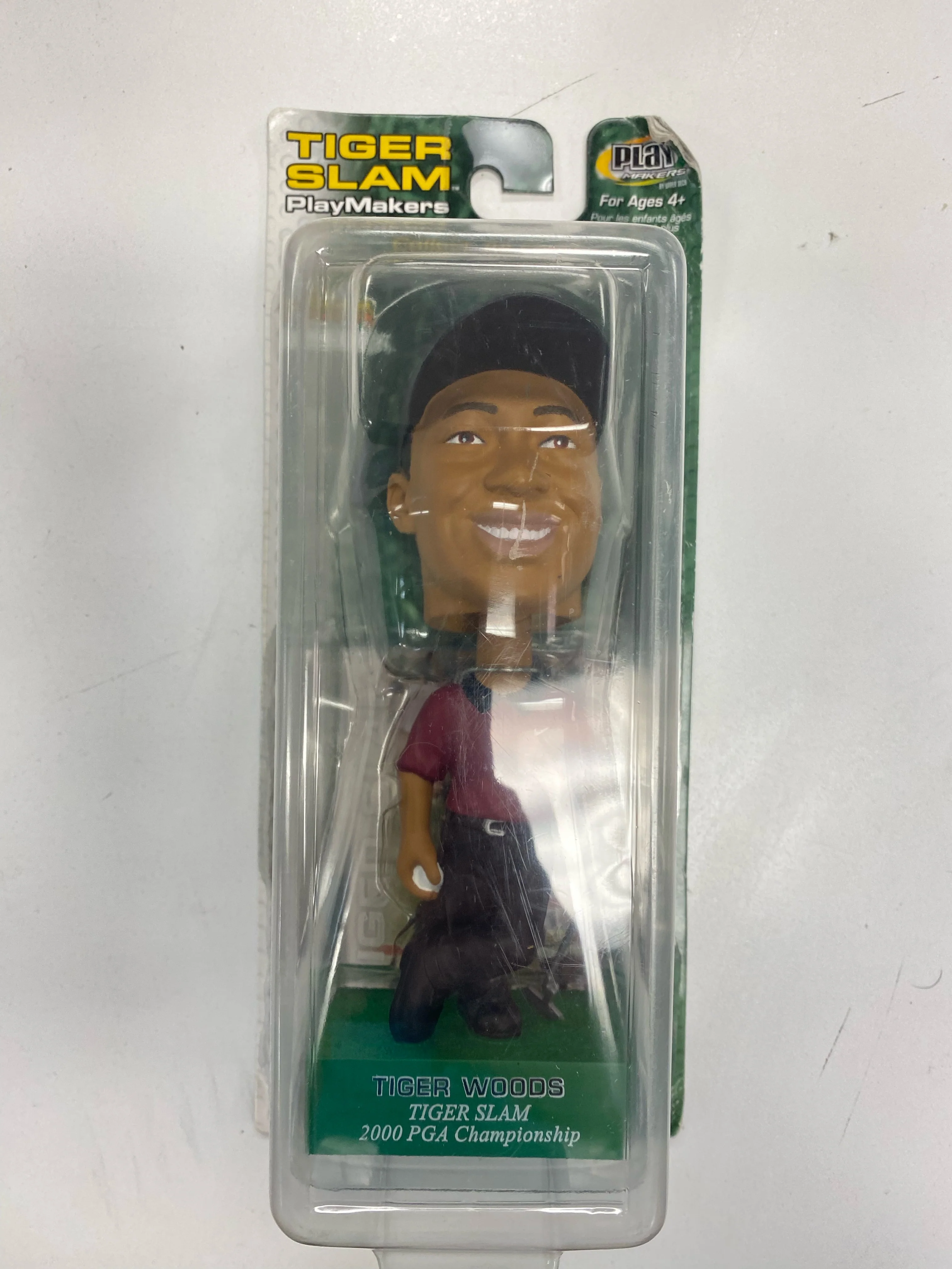 Upper Deck - Play Makers - TIger Woods Slam PGA Championship 2000 - Bobblehead Figure *Damaged Box