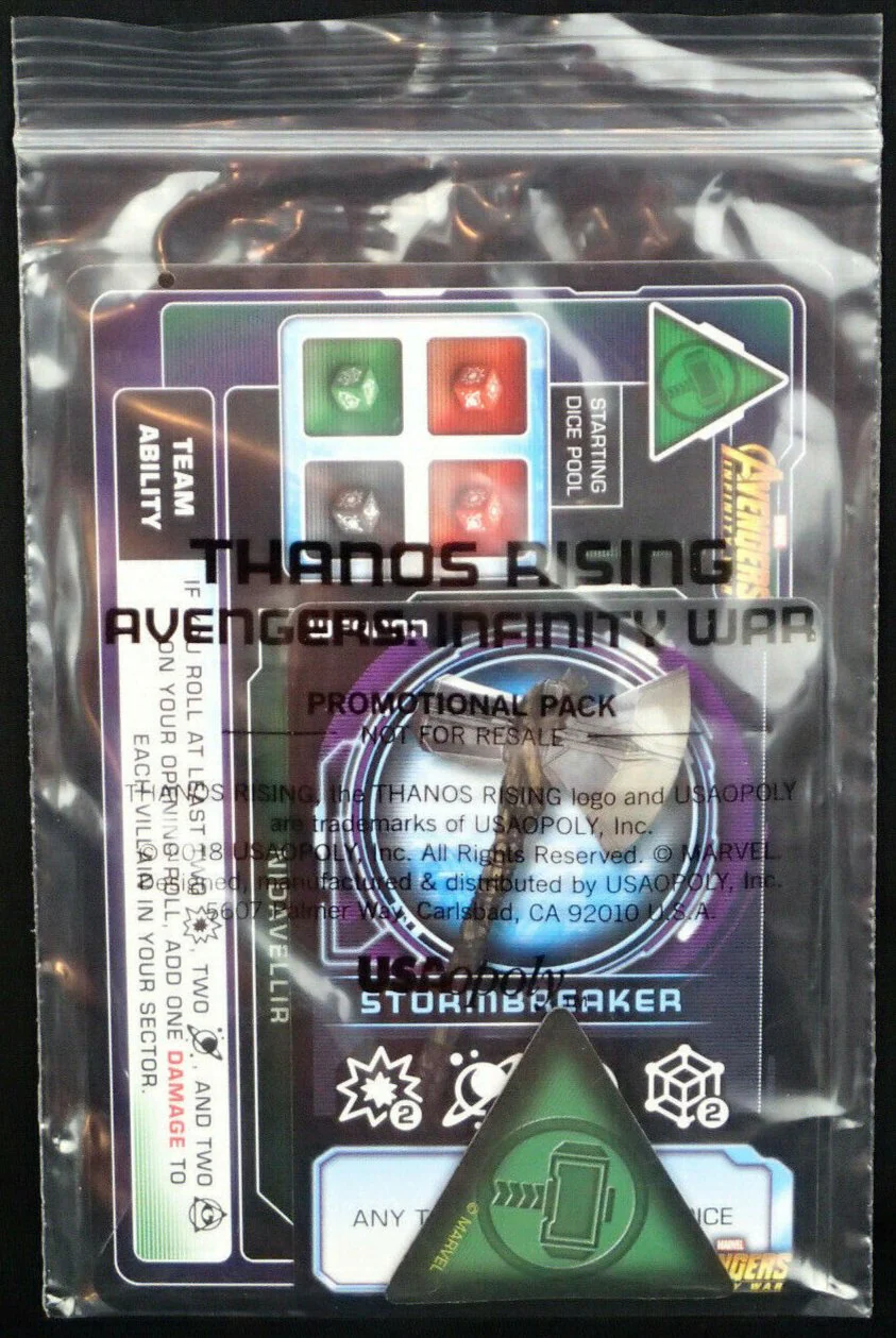 Usaopoly - Thanos Rising: Avengers Infinity War - Thor Stormbreaker and Nidavelliar Promo Set