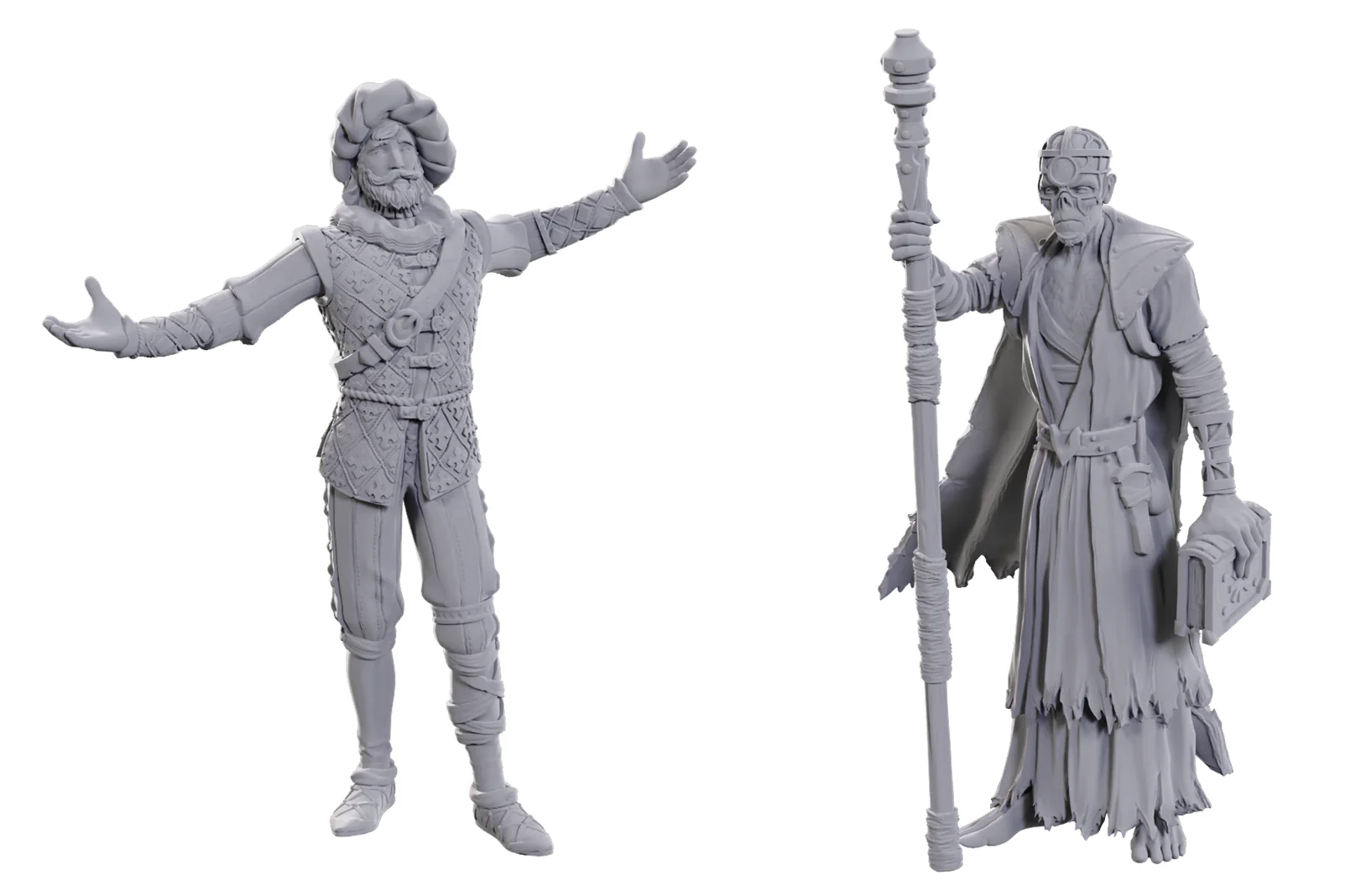 Wizkids - Dungeons and Dragons - Unpainted Miniature - Baldurs Gate 3 Special Edition - Volo and Withers - 96372