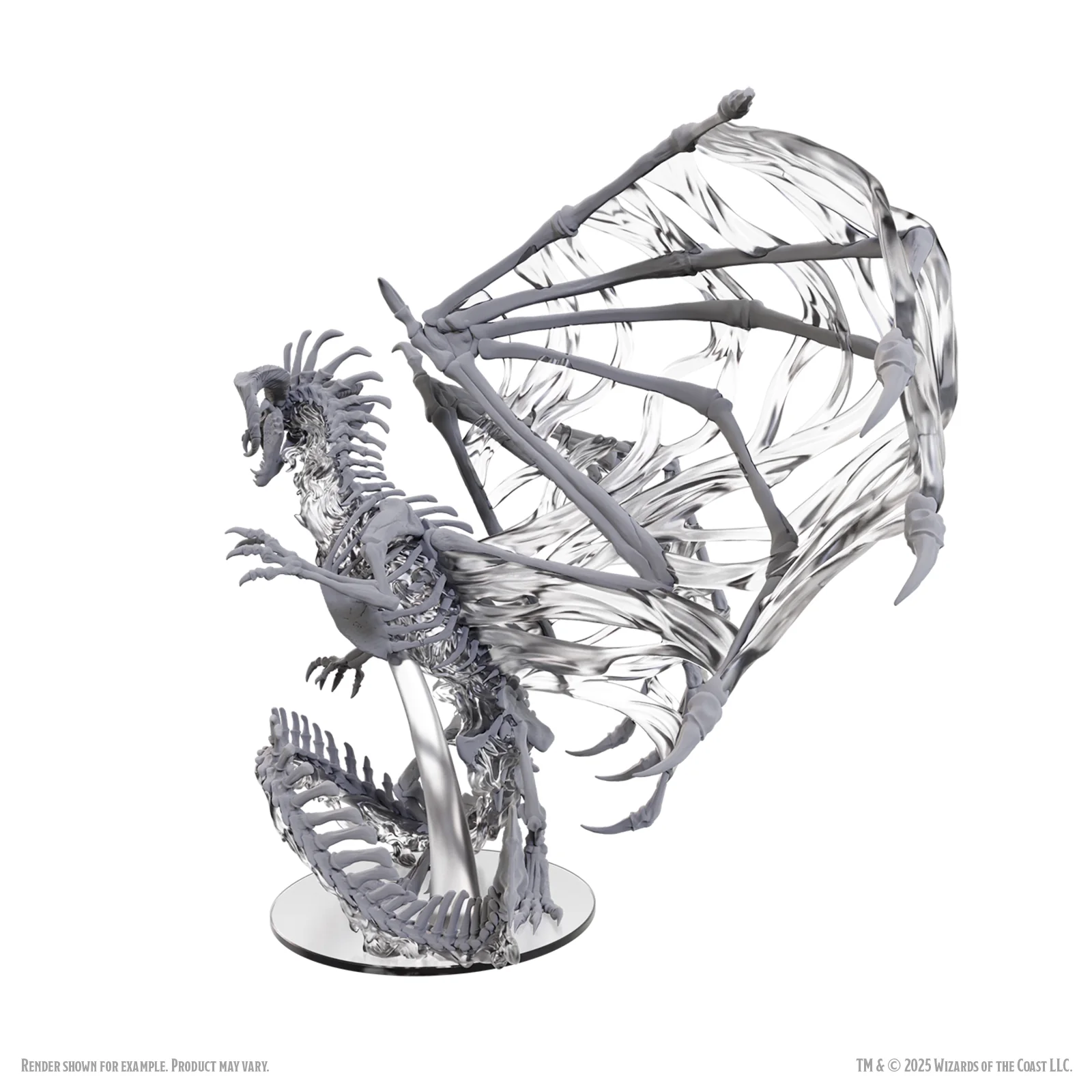 Wizkids - Dungeons and Dragons - Unpainted Miniature -  Nolzur’s Marvelous Miniatures - Black Dracolich - Image 6