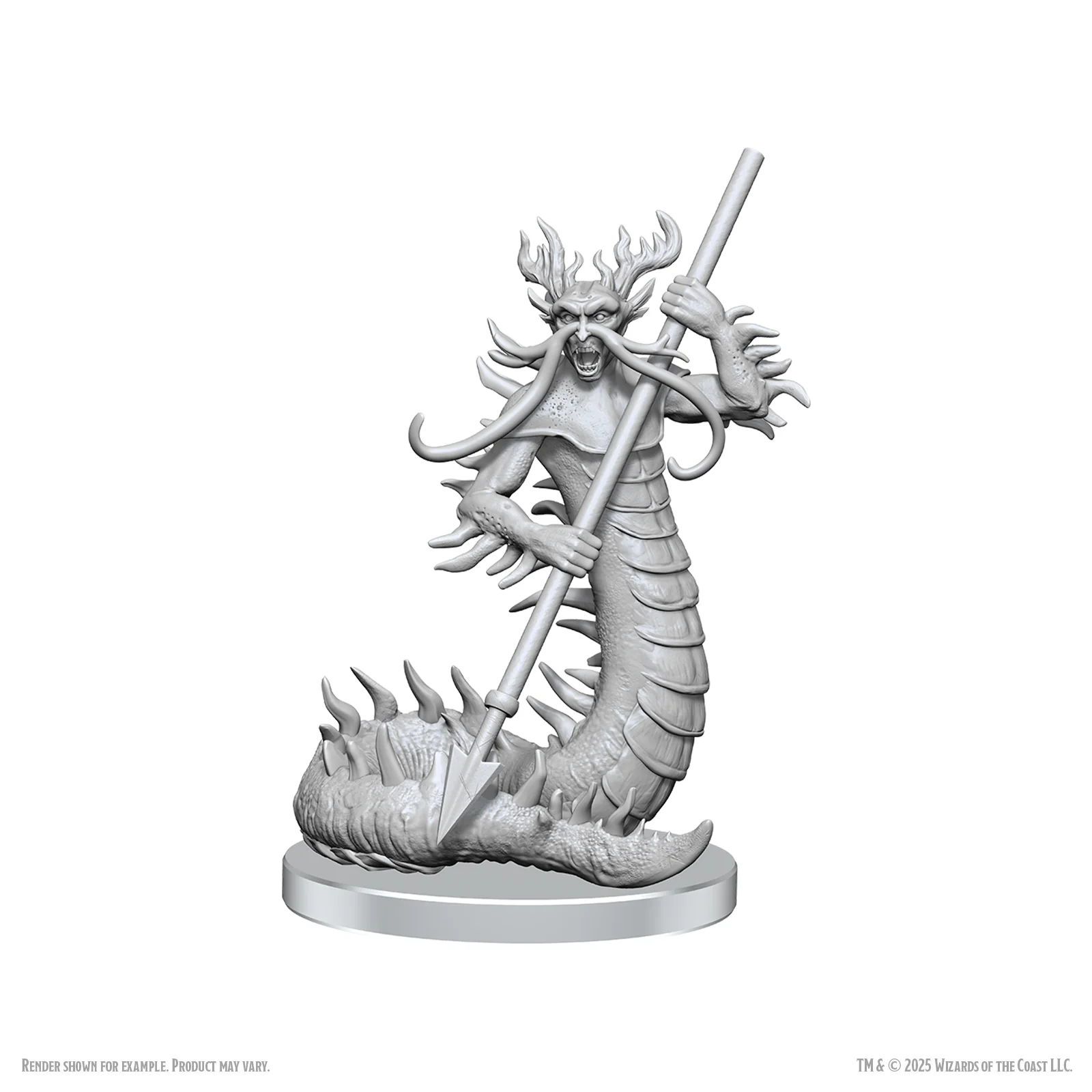 Wizkids - Dungeons and Dragons - Unpainted Miniature -  Nolzur’s Marvelous Miniatures - Classic Salamander - 90779