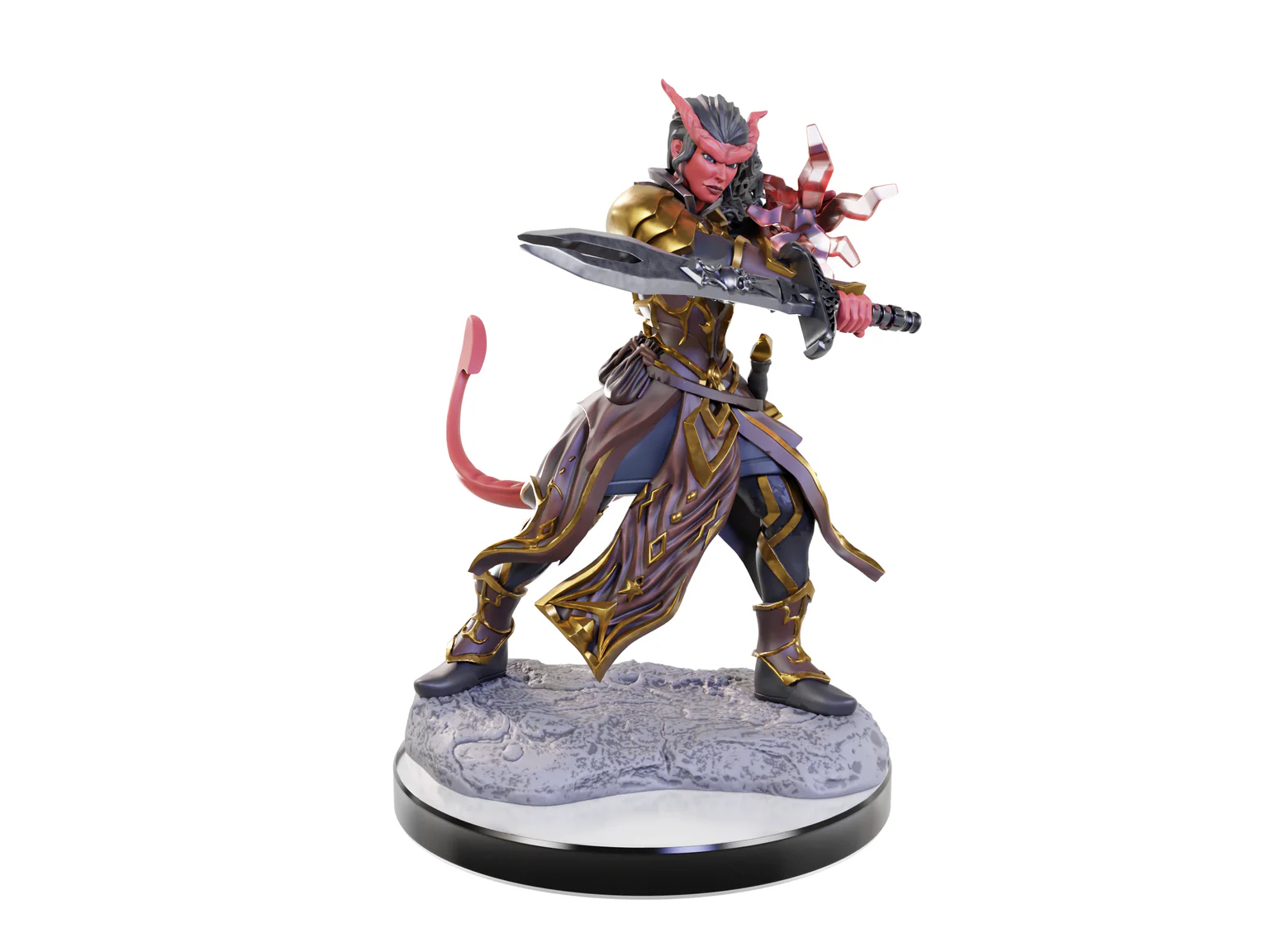 Wizkids - Dungeons and Dragons - Unpainted Miniature - Nolzurs Marvellous Miniatures - Tiefling Warlocks - 90670 - Image 3