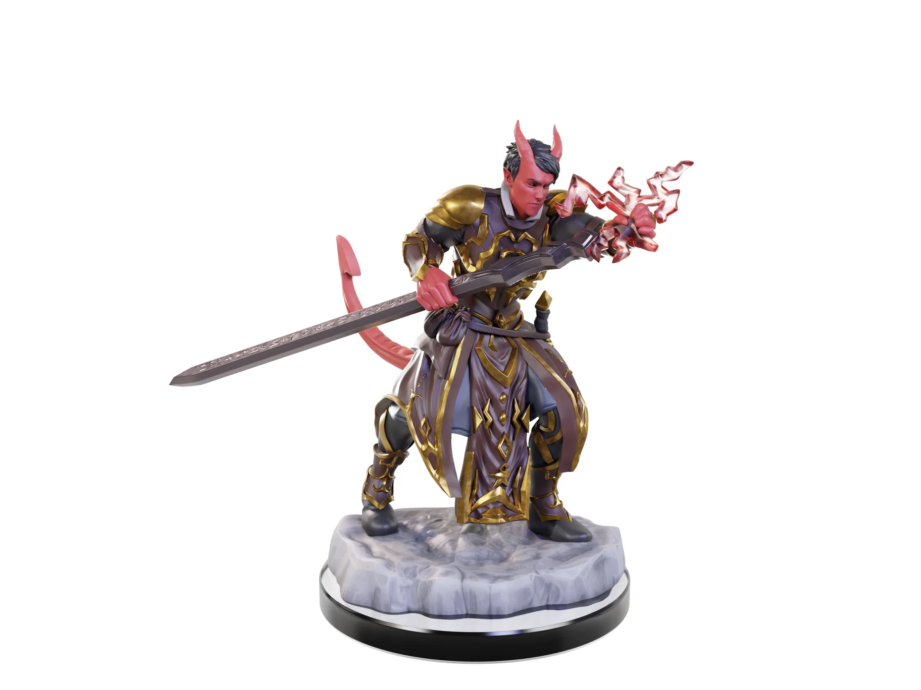Wizkids - Dungeons and Dragons - Unpainted Miniature - Nolzurs Marvellous Miniatures - Tiefling Warlocks - 90670 - Image 5