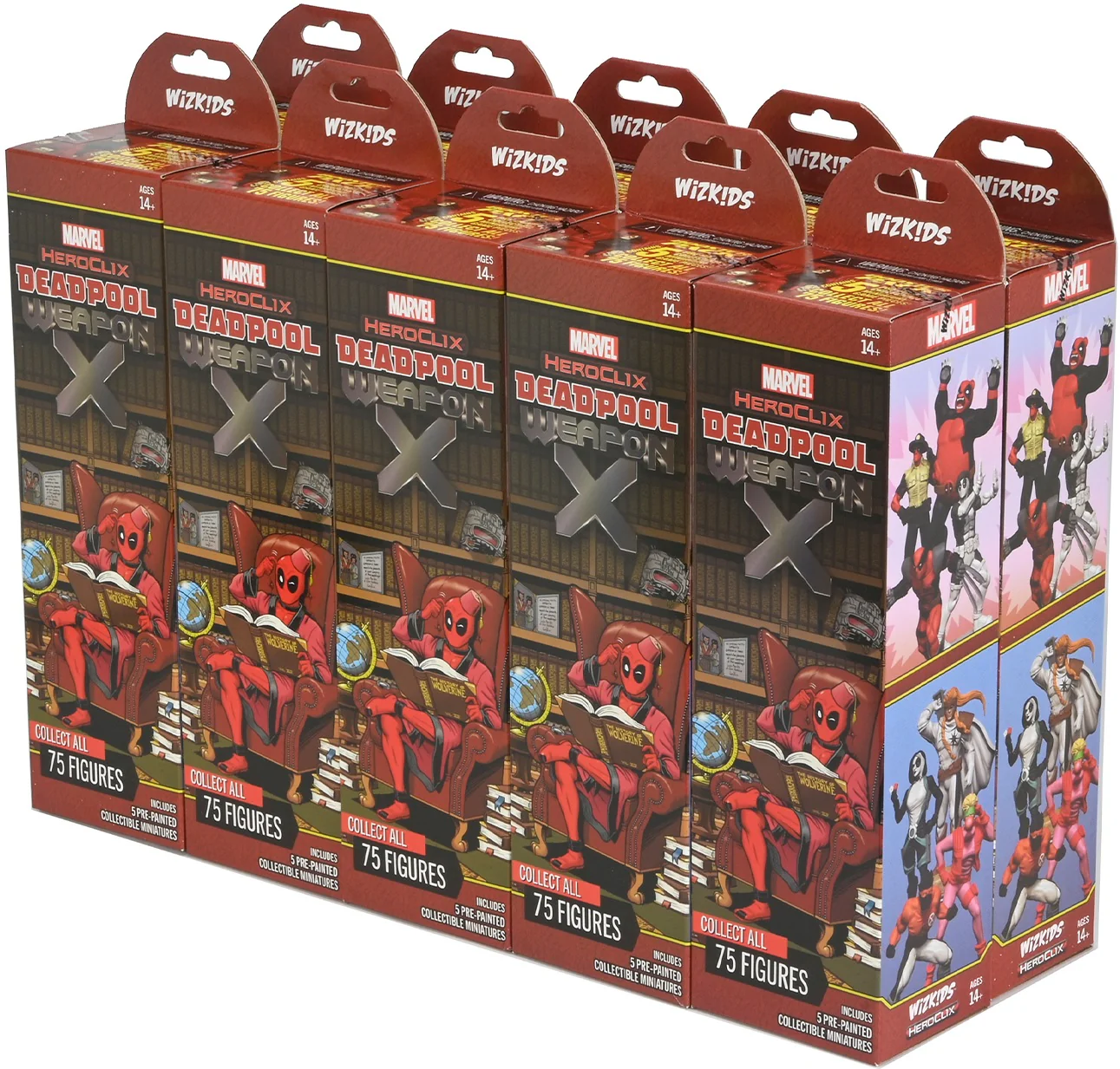 Wizkids - Marvel - HeroClix - Deadpool Weapon X - Booster Brick - Damaged Box
